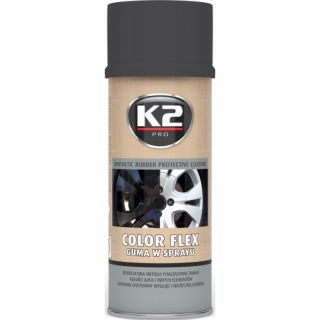 K2 Color flex, Spr&uuml;hfolie, Spr&uuml;hgummi, schwarz, matt, 400ml