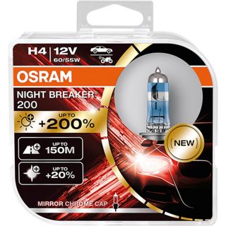 OSRAM H4 55/60W NIGHT BREAKER +200% DUO-BOX